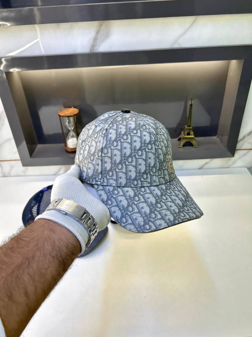 Dior Oblique Canvas Baseball Cap ‘Dior Gray’ – Luxury Jacquard Monogram Heritage Headwear