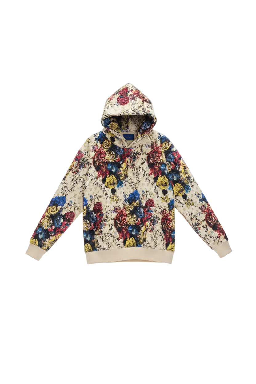 Louis Vuitton Premium Floral Bloom Hoodie – LV Monogram Edition