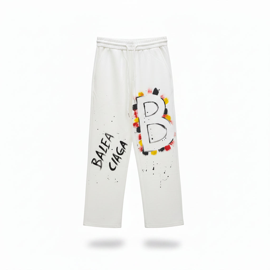 Balenciaga Premium Imported Lower – BB Multicolor Graffiti White Edition