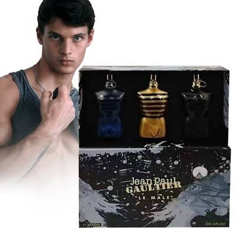 Jean Paul Gaultier "Le Male" Trio Miniature Fragrance Gift Set (3 piece)