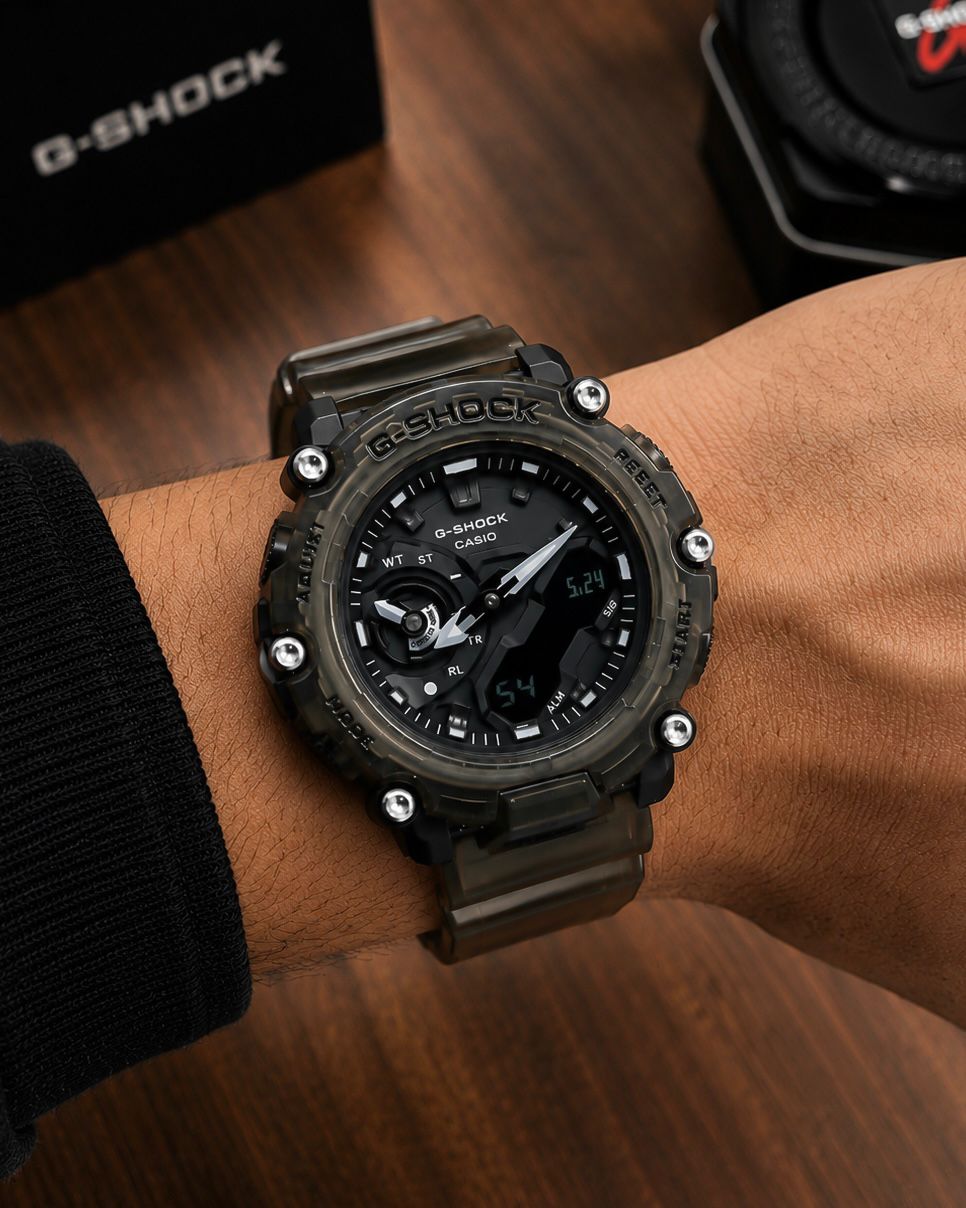 Casio G-Shock GA2200 Series Premium Carbon Core Watch – Black Edition