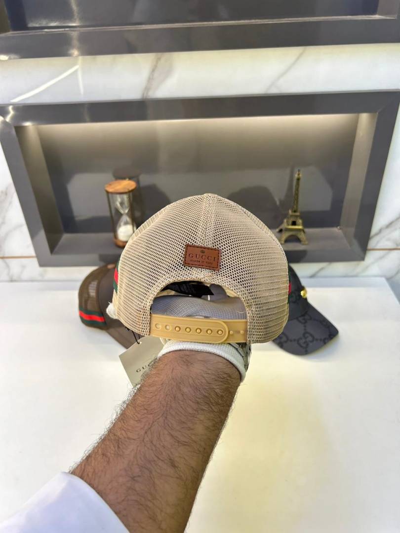 Gucci Interlocking GG Monogram Print Premium Trucker Cap Collection (F3490-A4)