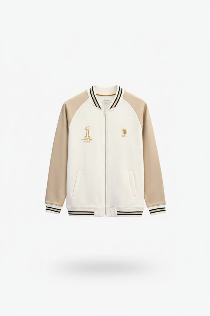 Men's Elite Pro Heritage Varsity Bomber Jacket – Premium High-Density Interlock Track Jacket