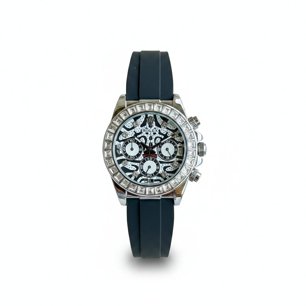 Rolex Cosmograph Daytona 116588TBR 'Eye of the Tiger' Diamond Bezel Luxury Watch