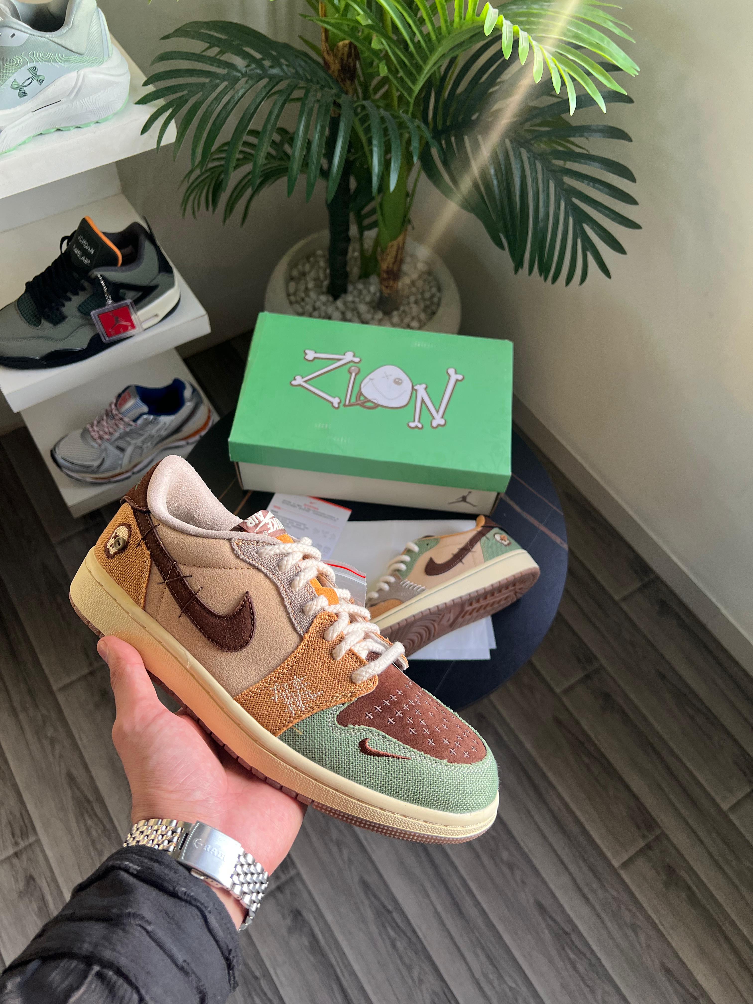 Zion Williamson x Air Jordan 1 Retro Low OG 'Voodoo' Sneakers