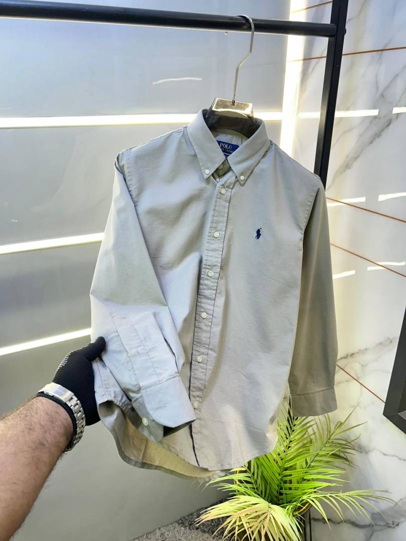 Ralp h Lauren Polo Blue Oxford Lycra Premium Shirt F2895-BU
