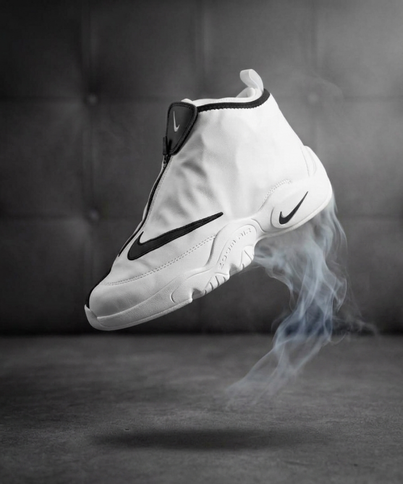 Nike Air Zoom Flight 98 x Gary Payton ‘The Glove’ White/Black Limited Edition Basketball Shoes – Retro Hardwood Court Sneakers