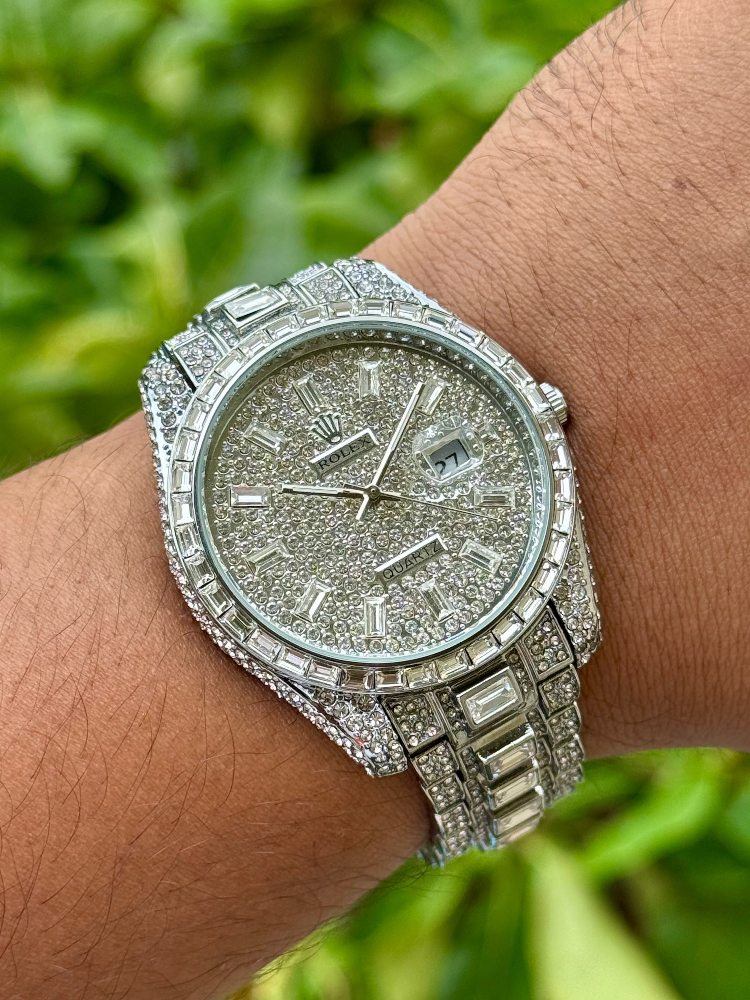 Rolex Datejust Iced Out Diamond-Crusted Luxury Men's Watch