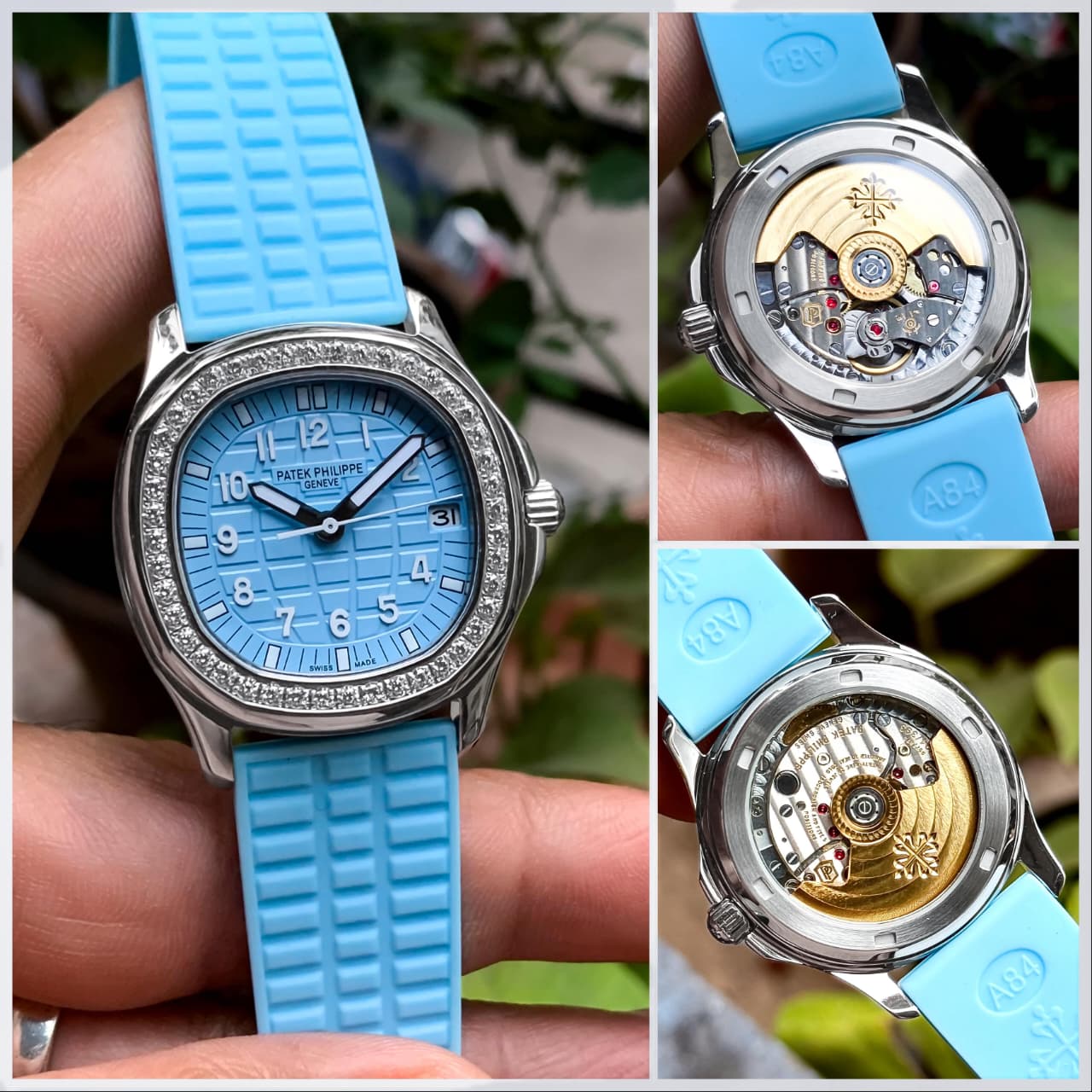 Patek Philippe Aquanaut Luce Ice-Blue Dial Swiss ETA Women's Watch