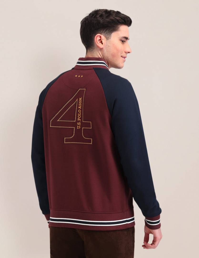 Men's Elite Pro Heritage Varsity Bomber Jacket – Premium High-Density Interlock Track Jacket