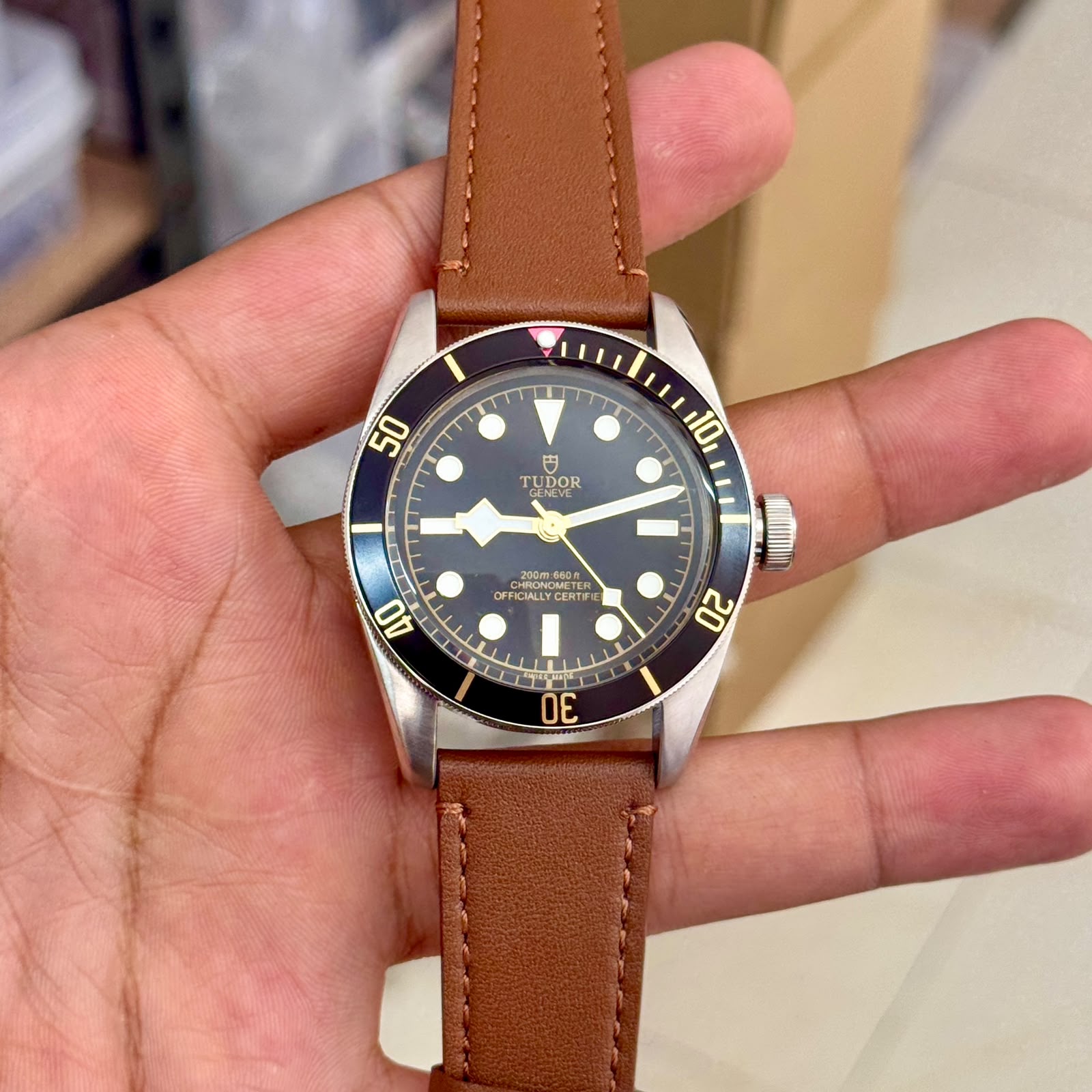 Tudor Black Bay 58 Heritage Automatic Tan Leather Men's Watch
