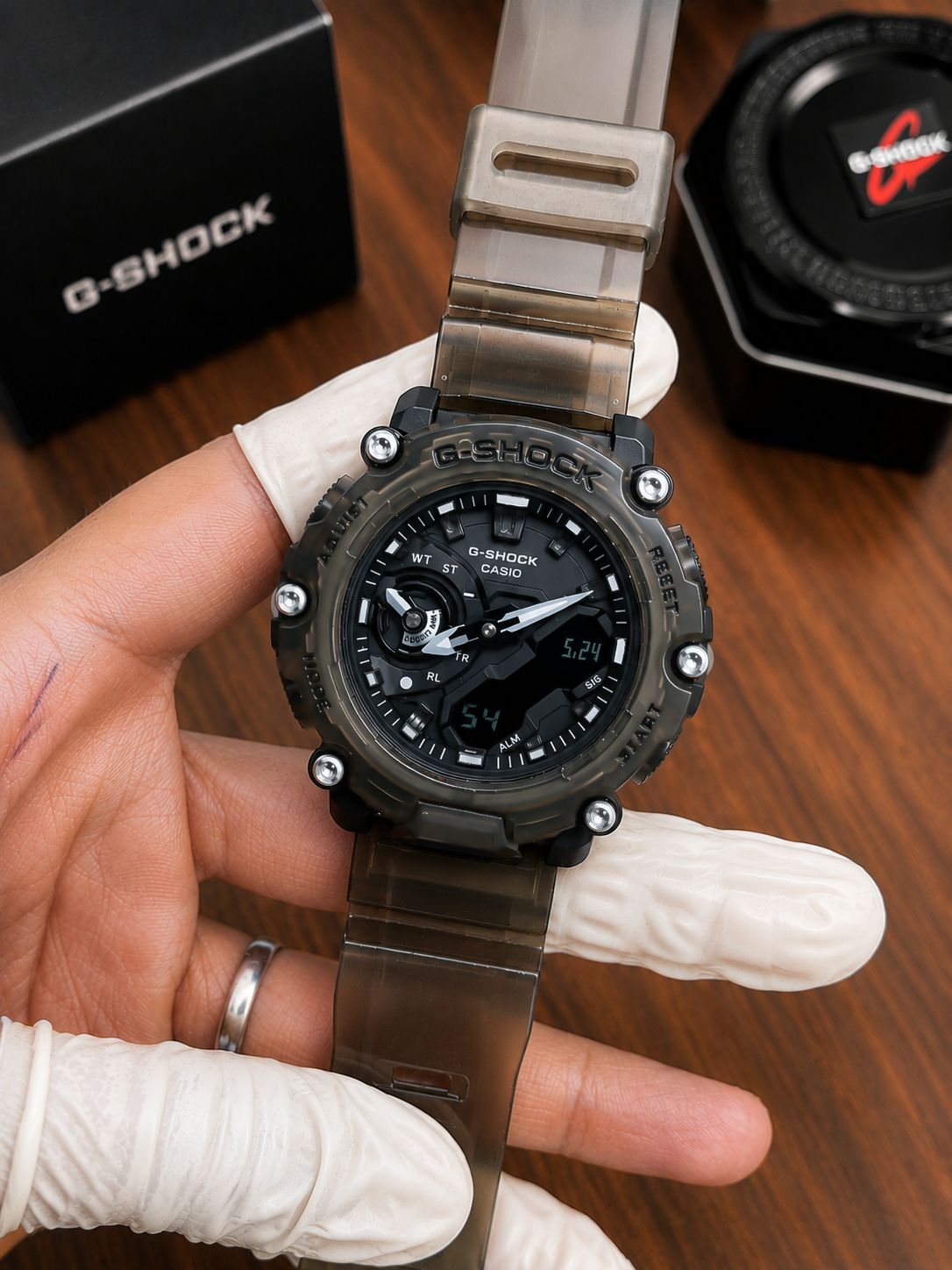 Casio G-Shock GA2200 Series Premium Carbon Core Watch – Black Edition