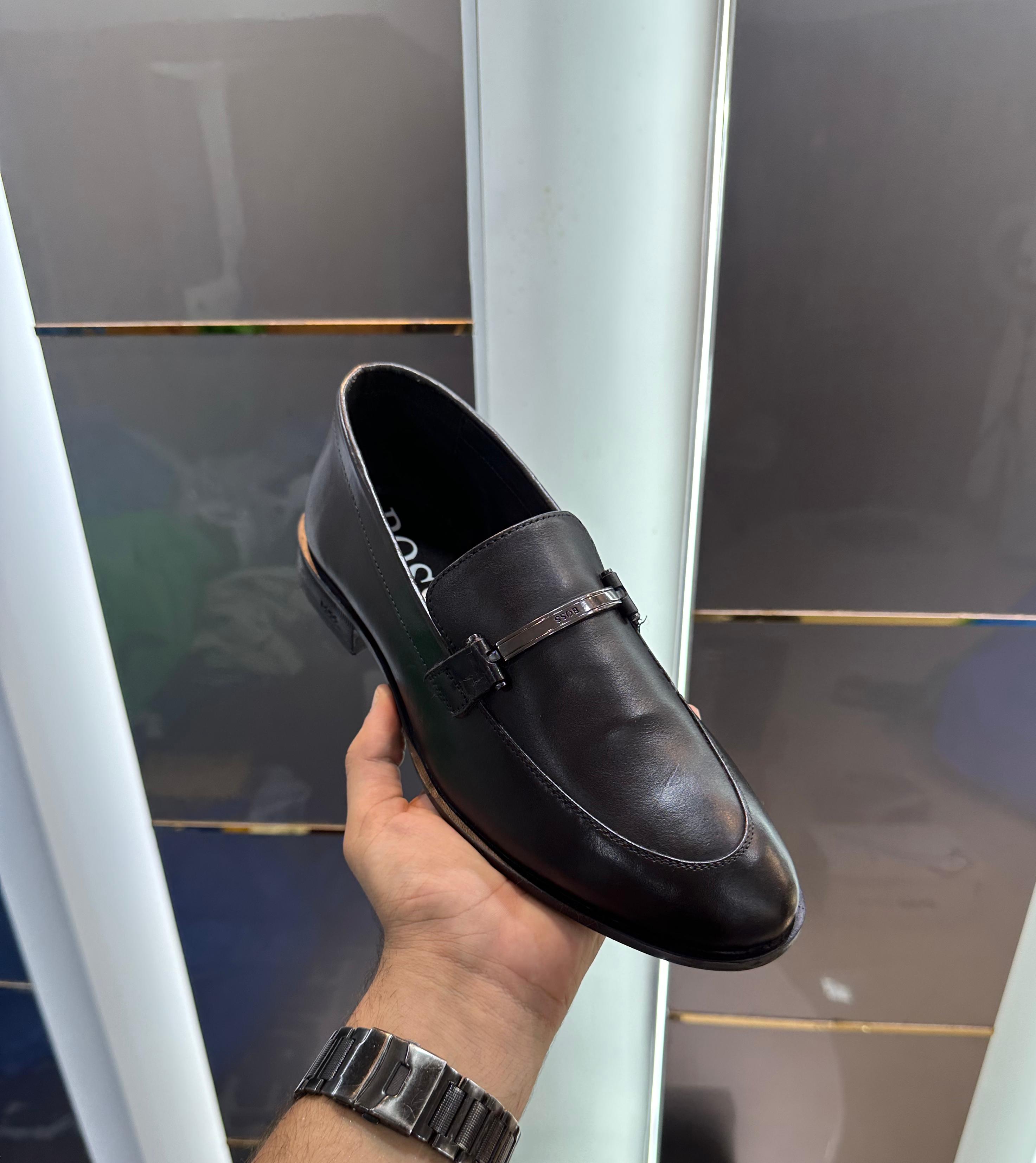 Hugo Boss Premium Leather Formal Slip-On Loafers