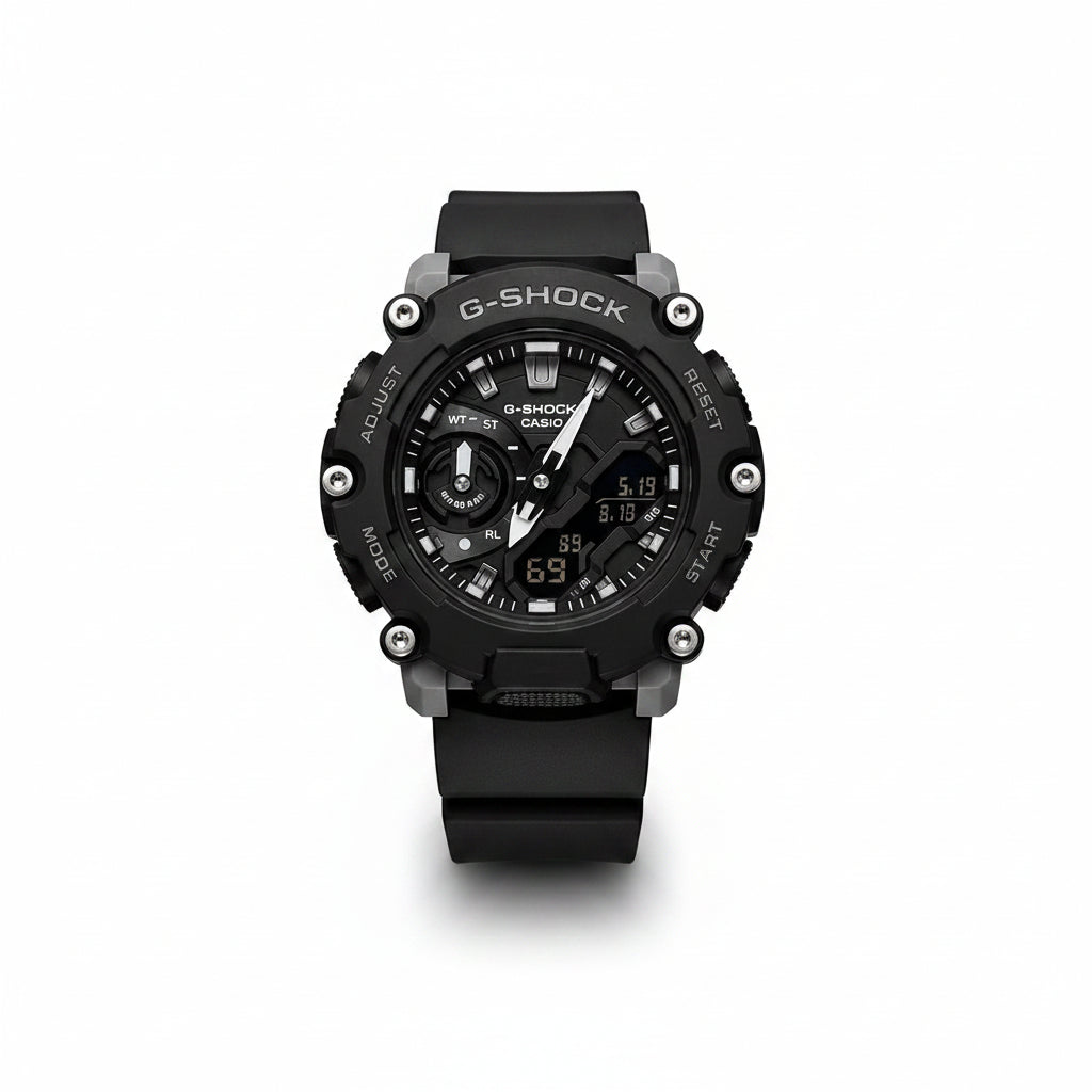 Casio G-Shock GA2200 Series Premium Carbon Core Watch – Black Edition