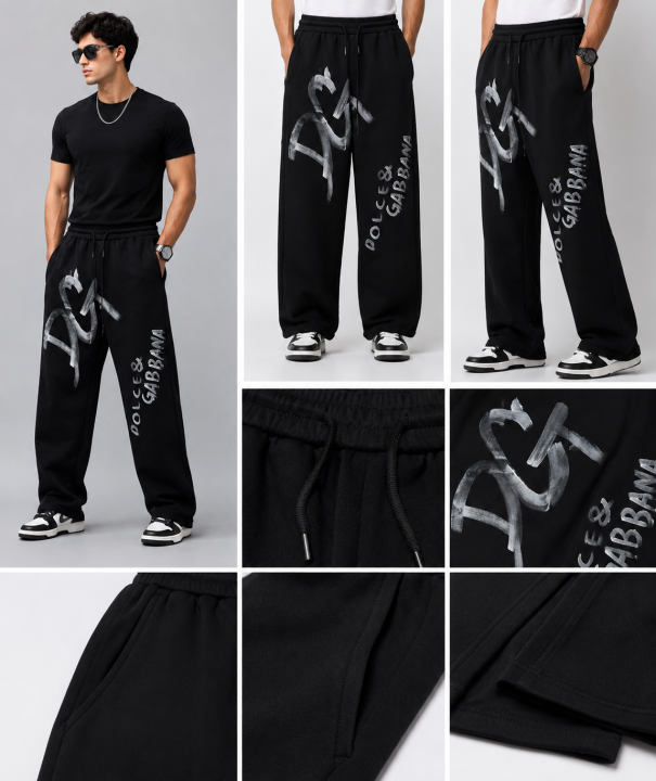 Dolce and Gabbana Premium Imported Lower – DG Silver Graffiti Black Edition
