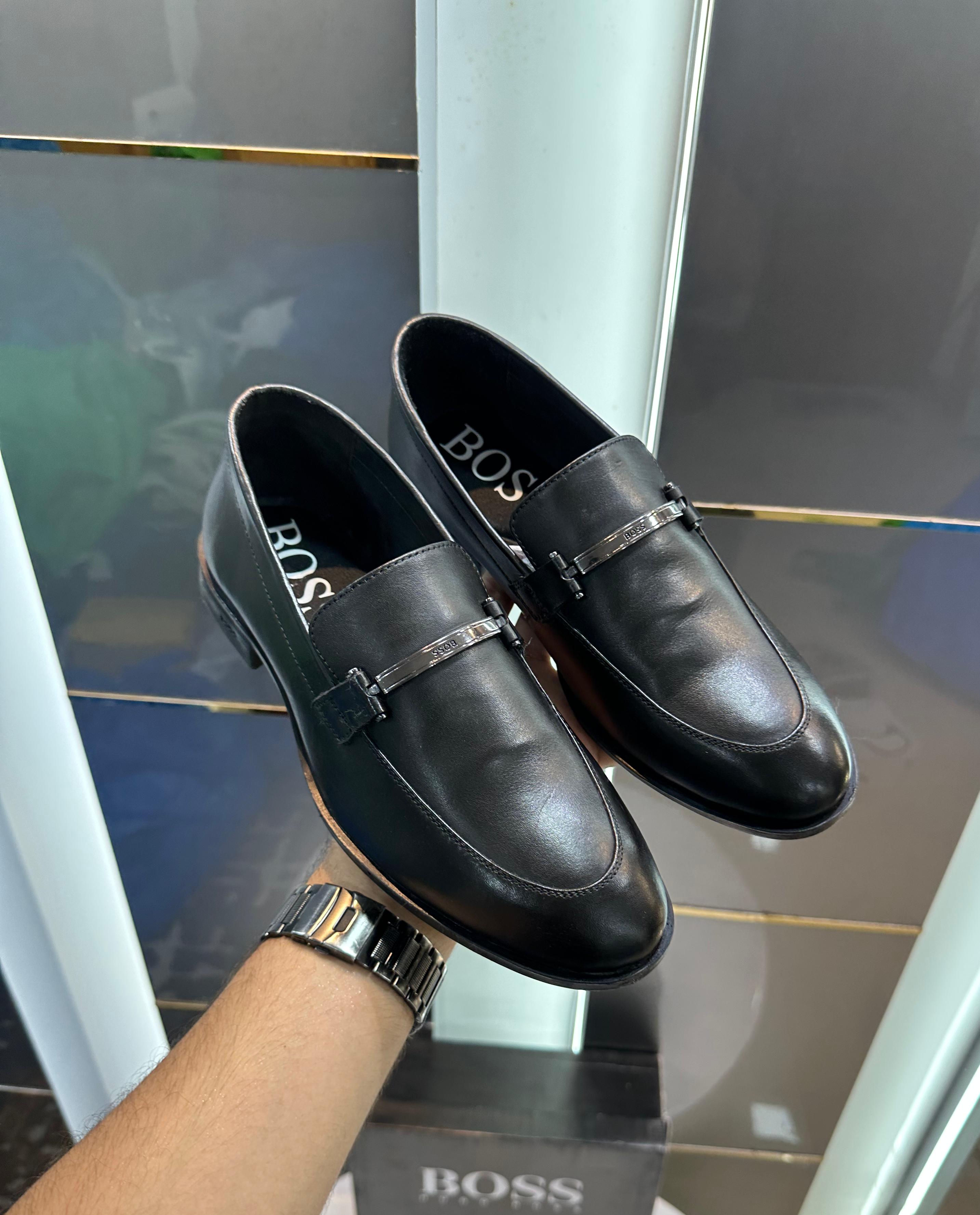 Hugo Boss Premium Leather Formal Slip-On Loafers