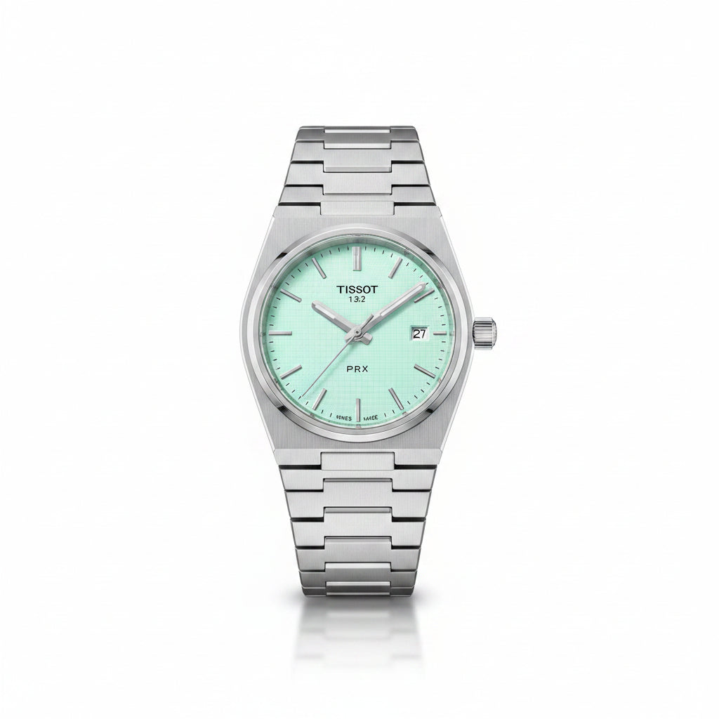 Tissot PRX Mint Green Dial Stainless Steel Women's Watch