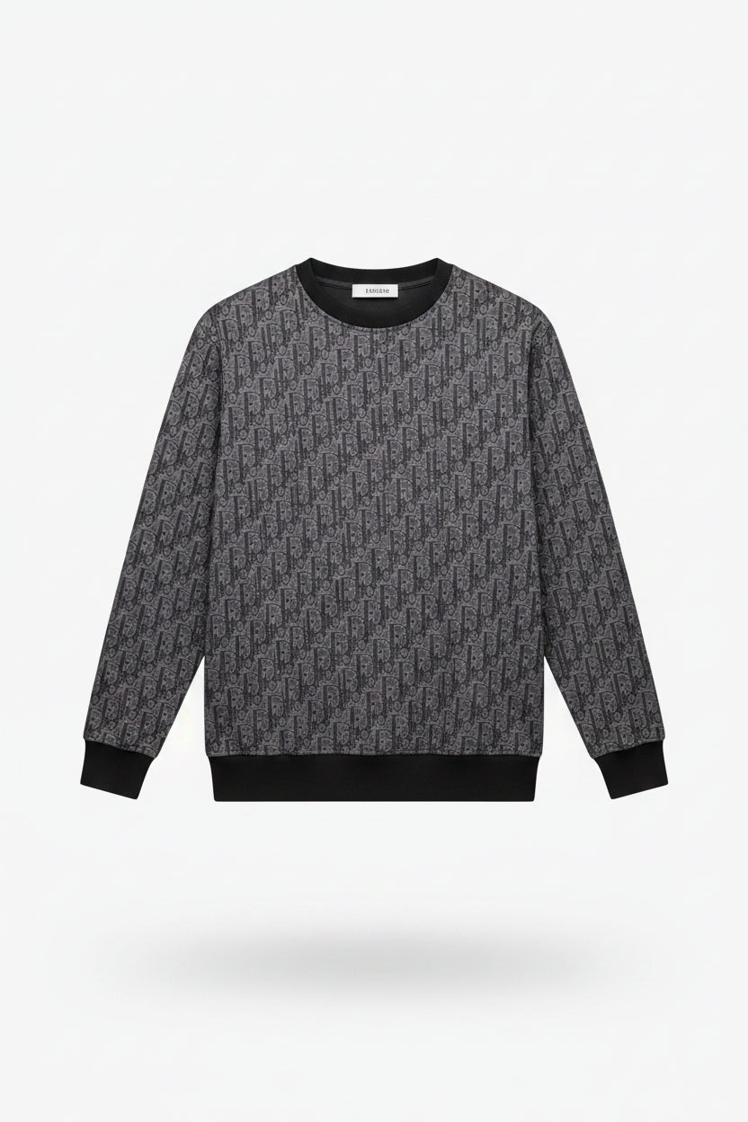 Dior Full Monogram Sweatshirt Black